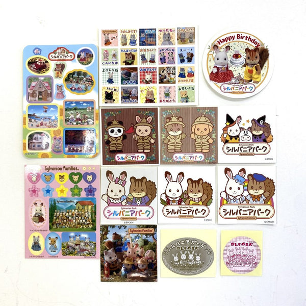 [Used] STICKERS SET Q Epoch Japan Sylvanian Families