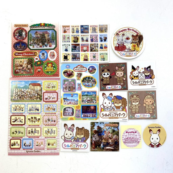 [Used] STICKERS SET R Epoch Japan Sylvanian Families