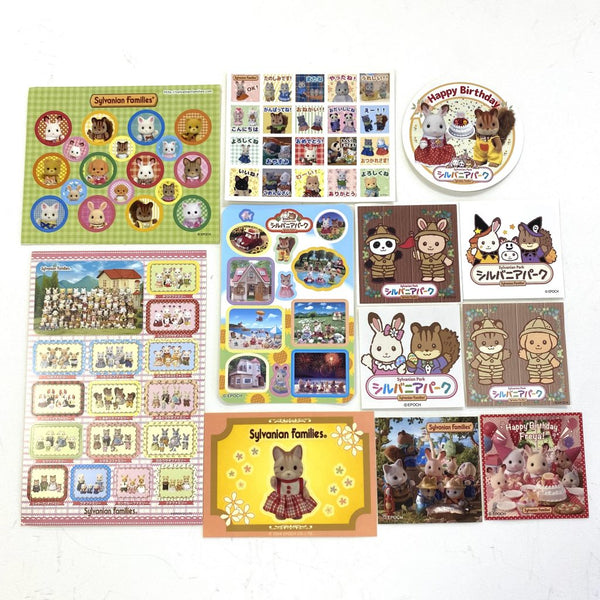 [Used] STICKERS SET S Epoch Japan Sylvanian Families