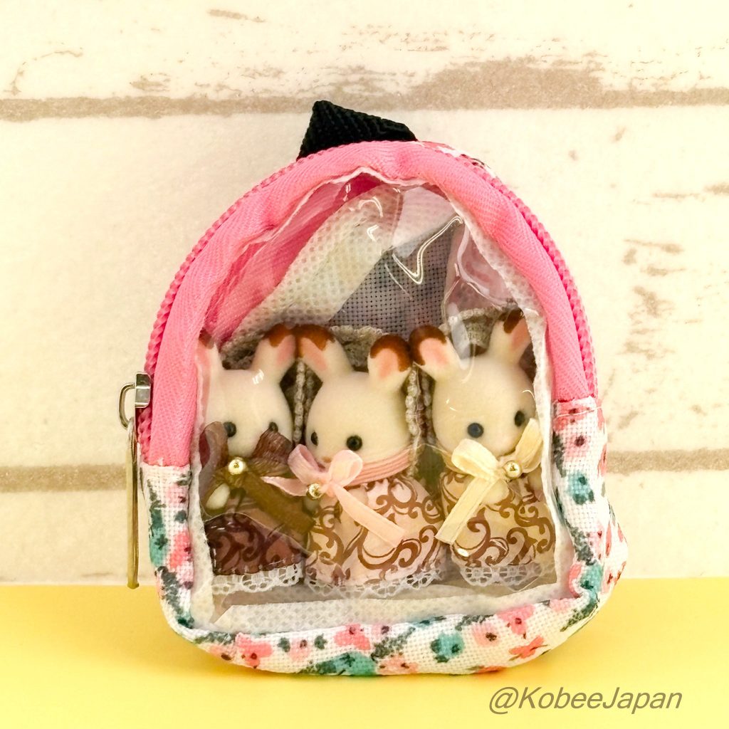 Capsule Toy Miniature Doll Backpack Blue BUNBUN