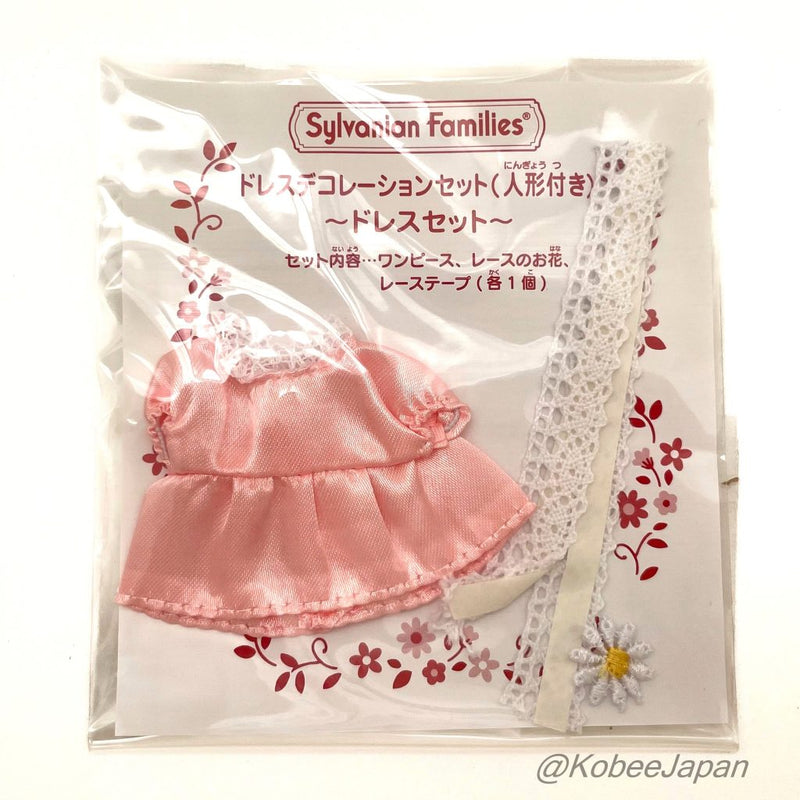 DRESS DECORATION SET PINK FOR GIRLS Japan Sylvanian Families