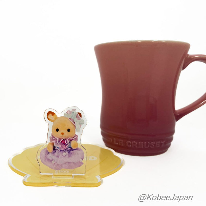 ACRYLIC STAND COASTER DEER BABY YELLOW Epoch Japan Sylvanian Families