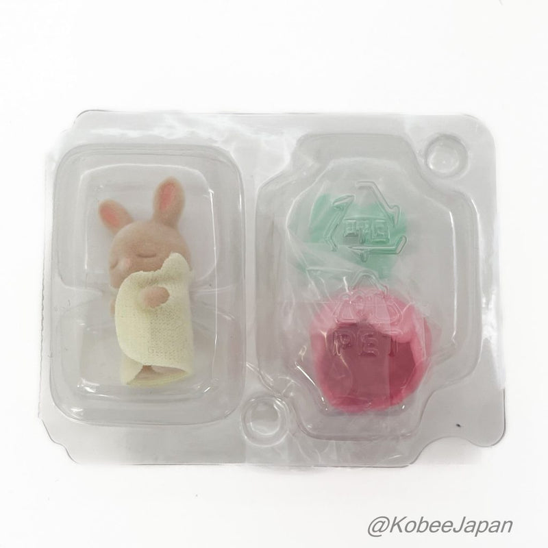 FLOWER GARDEN FRIENDS SERIES SECRET SLEEPING MILK RABBIT Epoch Japan Sylvanian Families