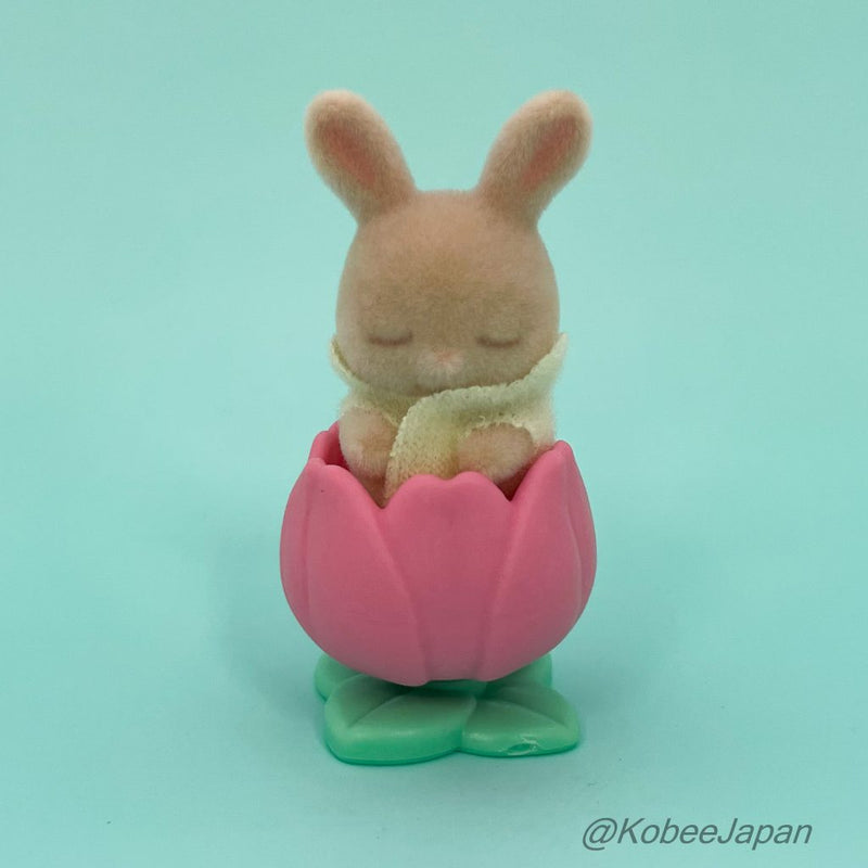 FLOWER GARDEN FRIENDS SERIES SECRET SLEEPING MILK RABBIT Epoch Japan Sylvanian Families