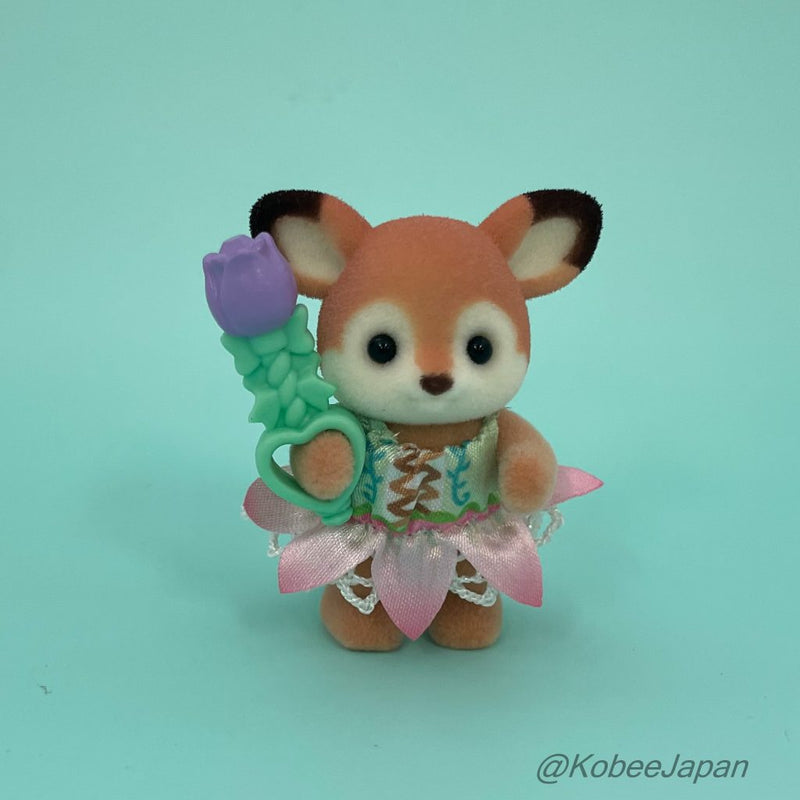 FLOWER GARDEN FRIENDS SERIES DEER TULIP WAND Epoch Sylvanian Families