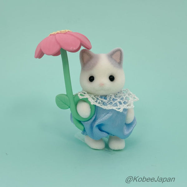 FLOWER GARDEN FRIENDS SERIES LATTE CAT UMBRELLA Epoch Japan Sylvanian Families