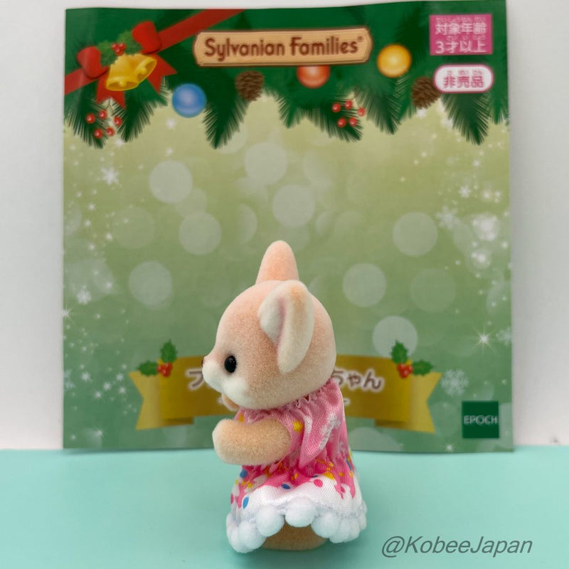 FENNEC FOX BABY CHRISTMAS DRESS Japan Sylvanian Families