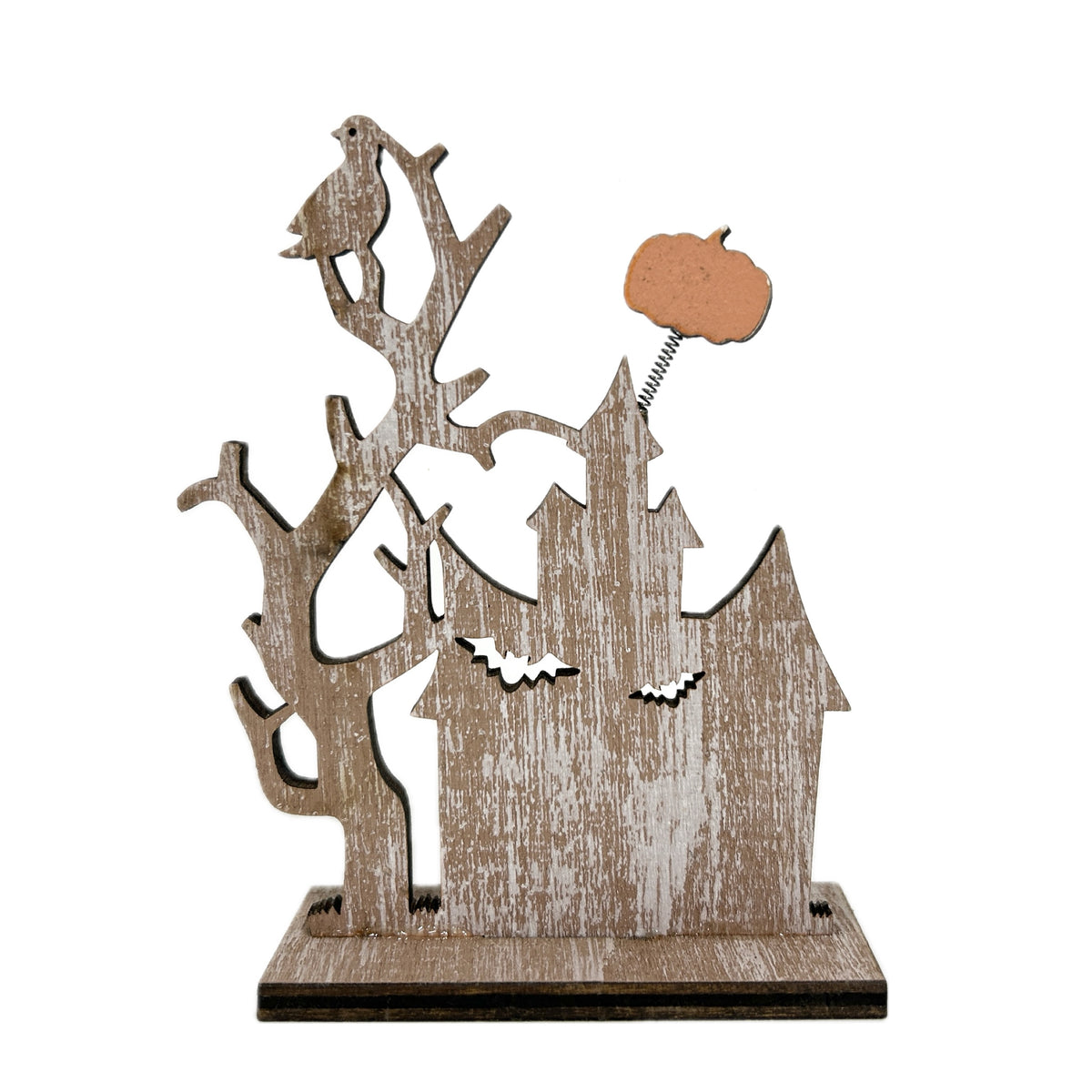 Wood Halloween House Stand Pumpkin Seria
