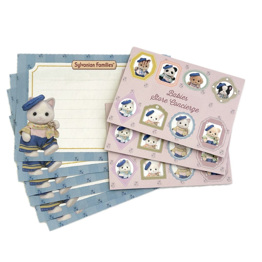 Baby Concierge Mini Kit de Correspondance Latte Cat Sylvanian Families Calico Critters