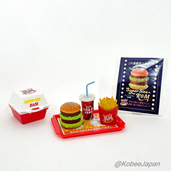 Re-ment BURGER SHOP R & M 4 BIG SIE BURGER Japan Re-ment