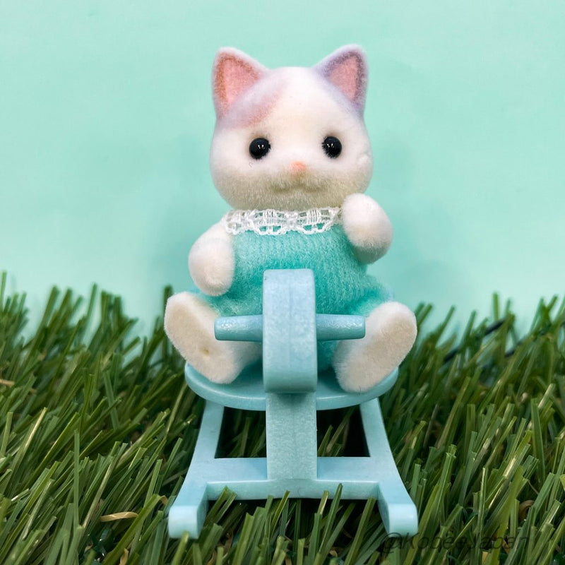 BABY AND ROCKING HORSE SERIES 2 LATTE CAT Calico Clitters Sylvanian Families