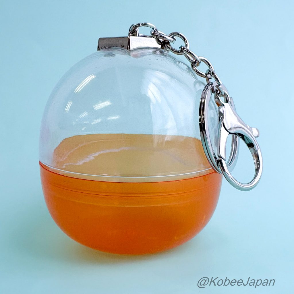 Capsule Keychain Portable Display Case Orange