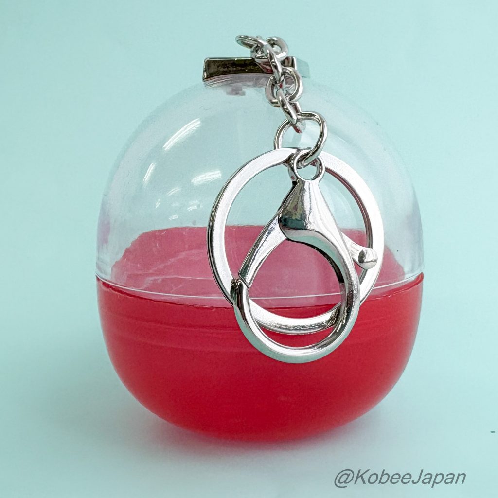 Capsule Keychain Portable Display Case Red