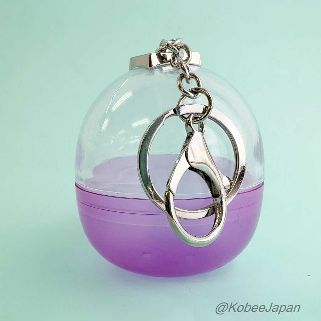 Capsule Keychain Portable Display Case Purple