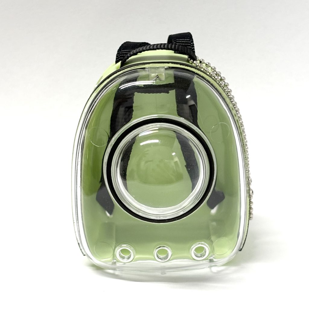 Capsule Toy Animal Backpack 4 Clear Green