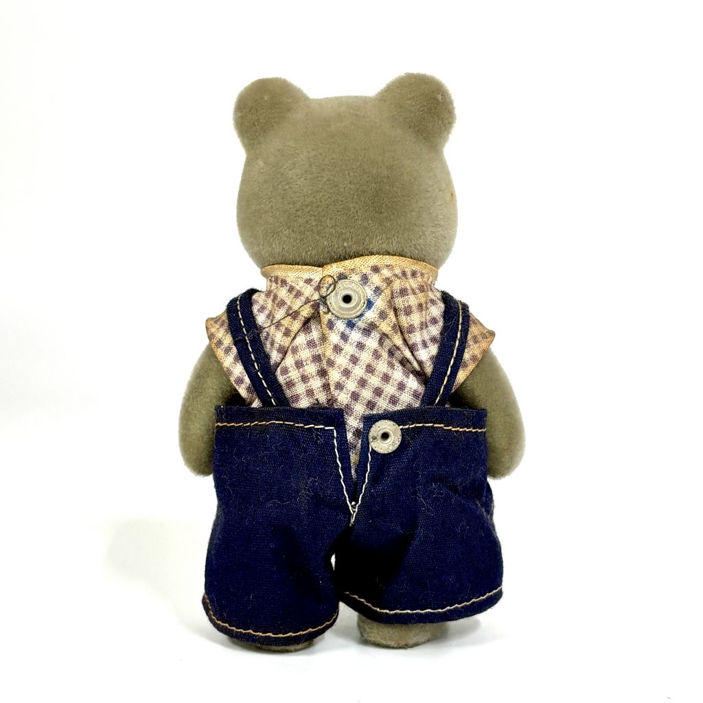 [used] Vintage Gray Bear Father Sylvanian Families Calico Critters