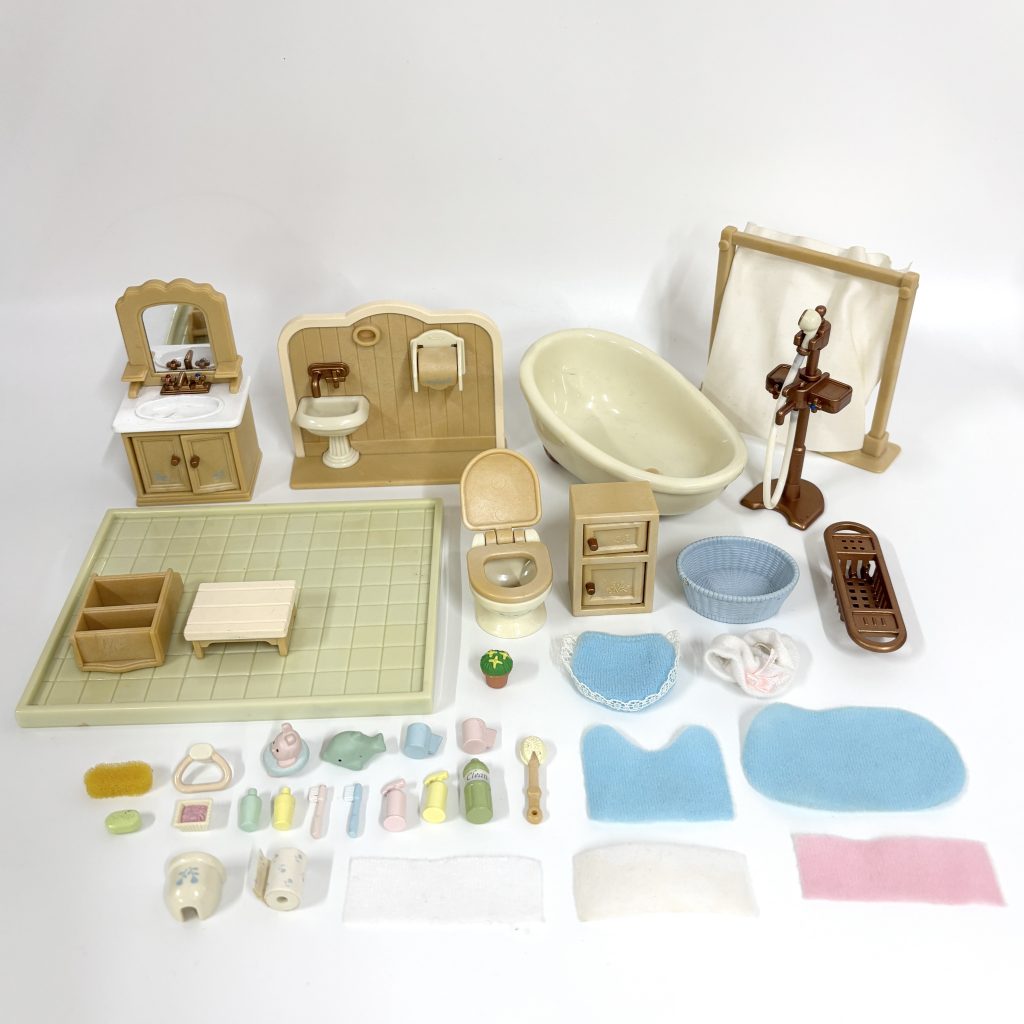 [used] Bathroom Set SE-139 Sylvanian Families Calico Critters