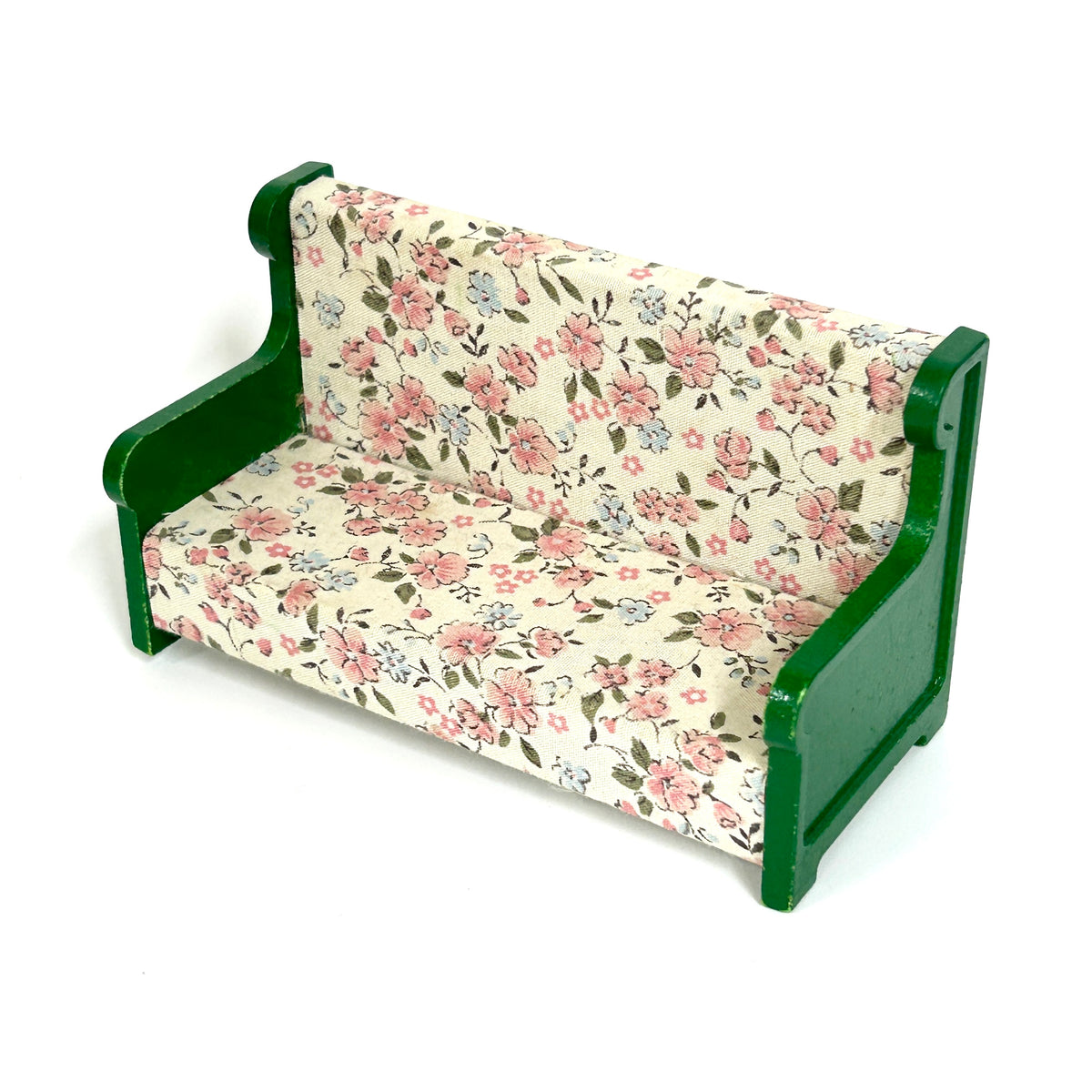 [used] Vintage Green Sofa Sylvanian Families Calico Critters