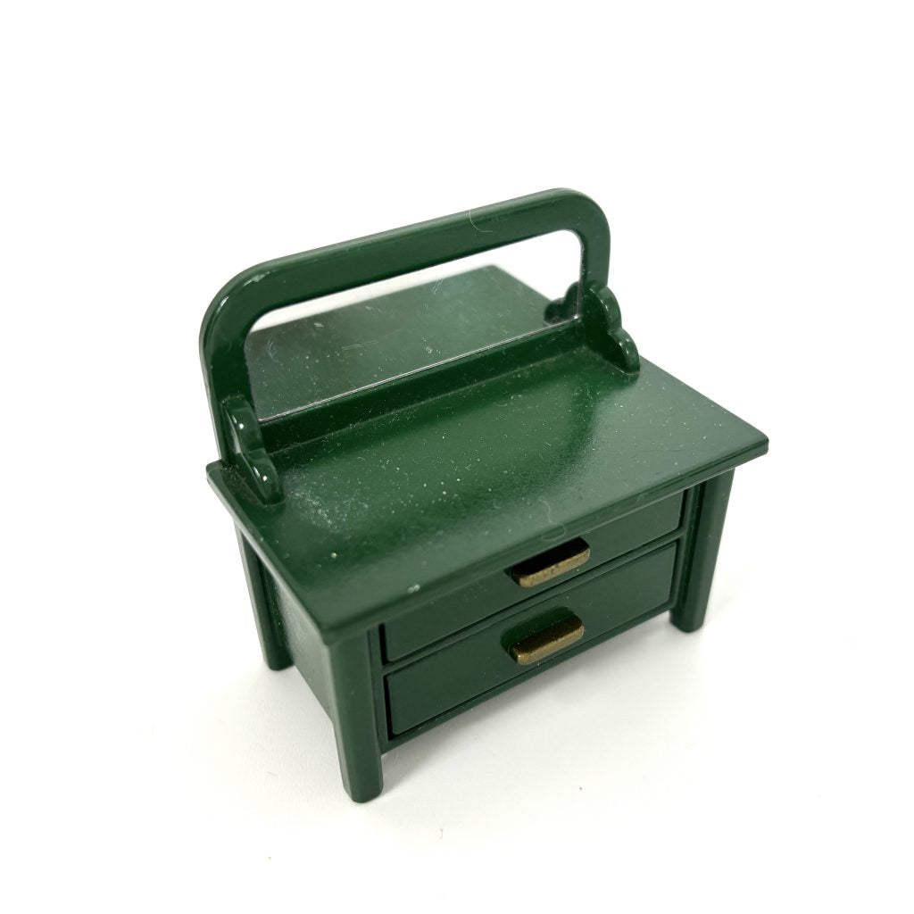 [used] Green bedside table Sylvanian Families Calico Critters