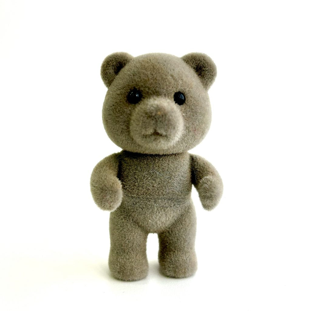 [used] Vintage Gray Bear Girl Sylvanian Families Calico Critters