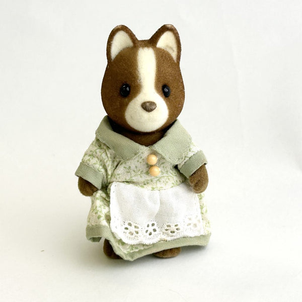 [Used] Sylvanian Families Marron Dog Mother Calico Critters