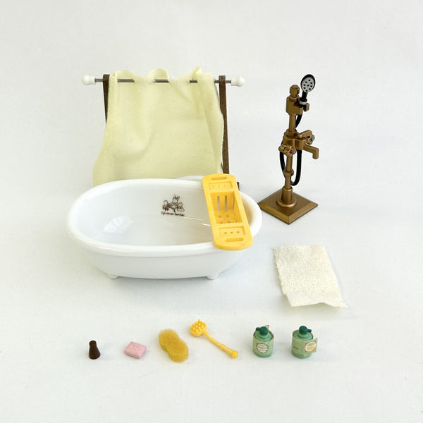 [Used] Sylvanian Families Vintage Bath and Shower Set KA-66 1994 Calico Critters