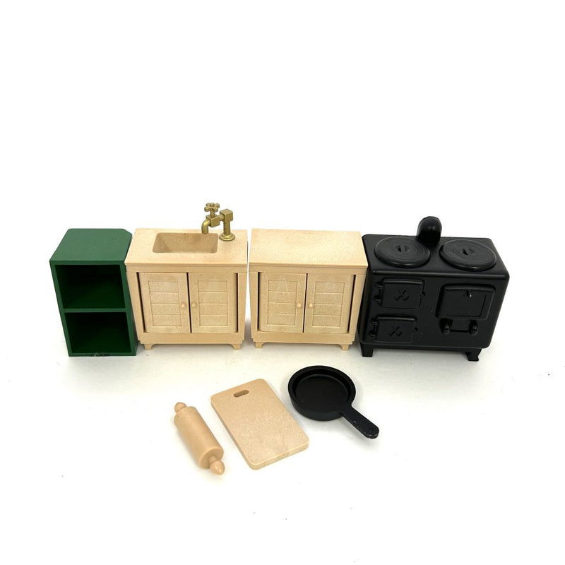 [Used] KITCHEN SET KA-10 Epoch Japan Sylvanian Families