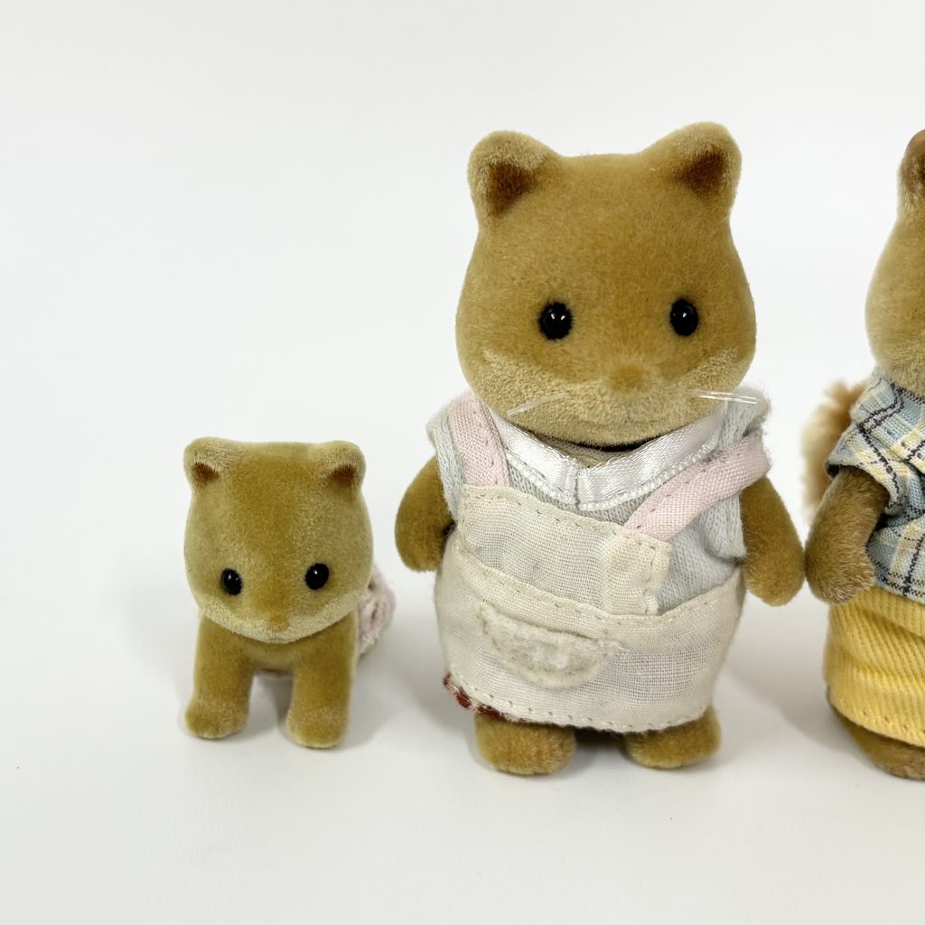 [used] Vintage Honey Fox Siblings Sylvanian Families Calico Critters