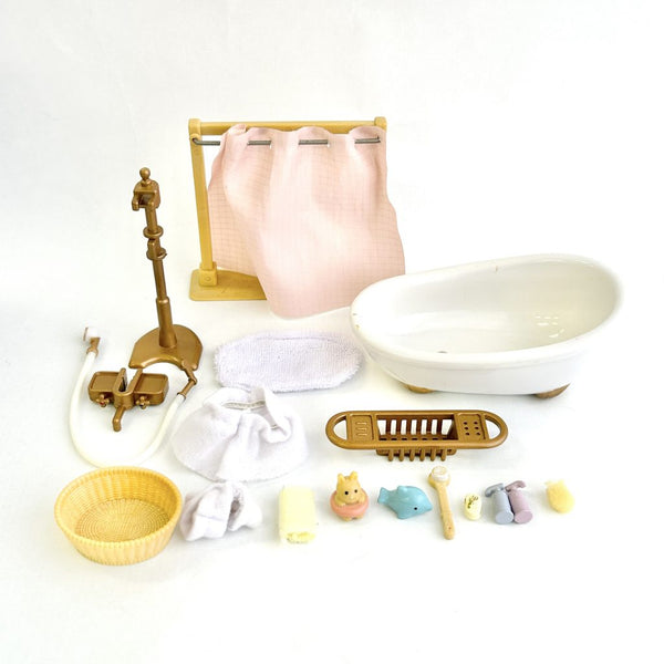 [Used] Sylvanian Families Bathroom Set Calico Critters
