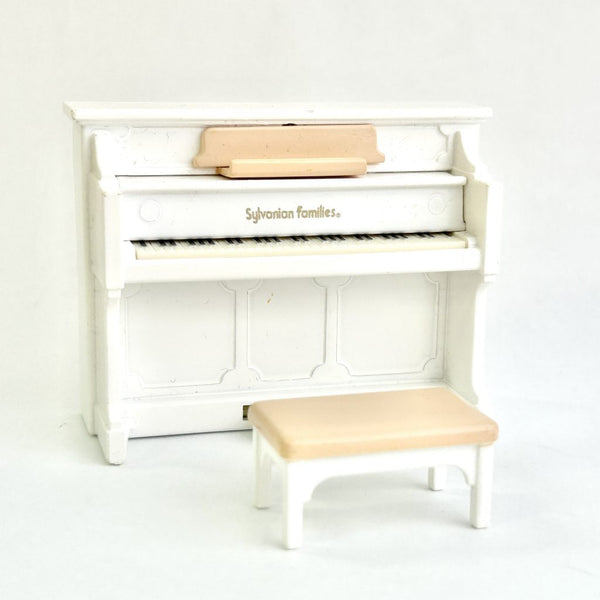 [Used] Sylvanian Families White Piano Set Calico Critters