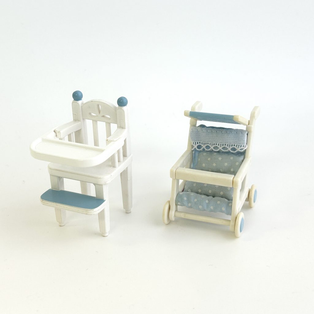 [used] Baby Chair and Stroller Sylvanian Families Calico Critters