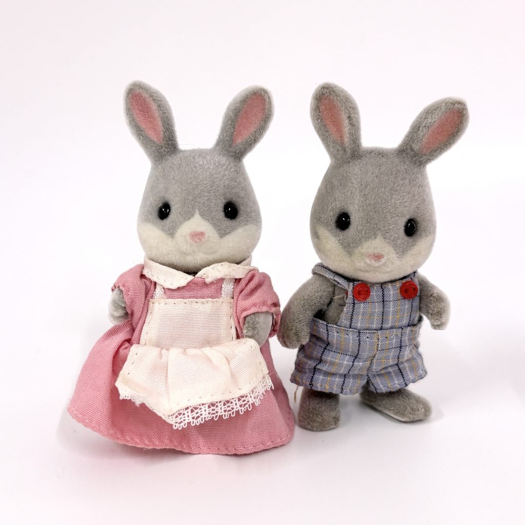 [used] Cotton Rabbit Siblings Sylvanian Families Calico Critters