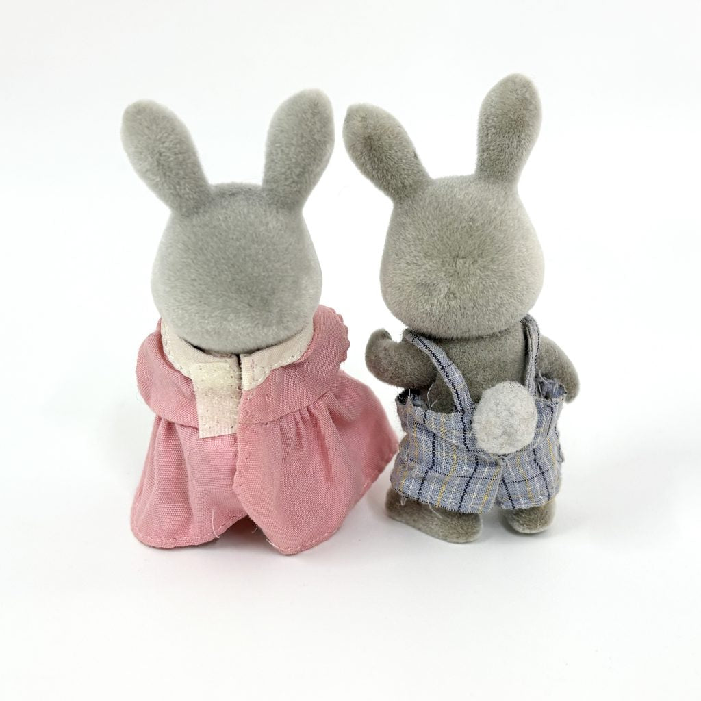 [used] Cotton Rabbit Siblings Sylvanian Families Calico Critters
