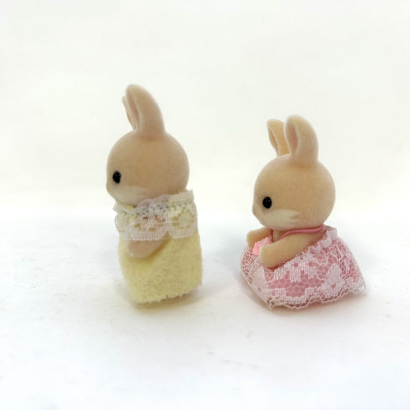 [Used] PINK COTTONTAIL RABBIT BABIES Japan Sylvanian Families