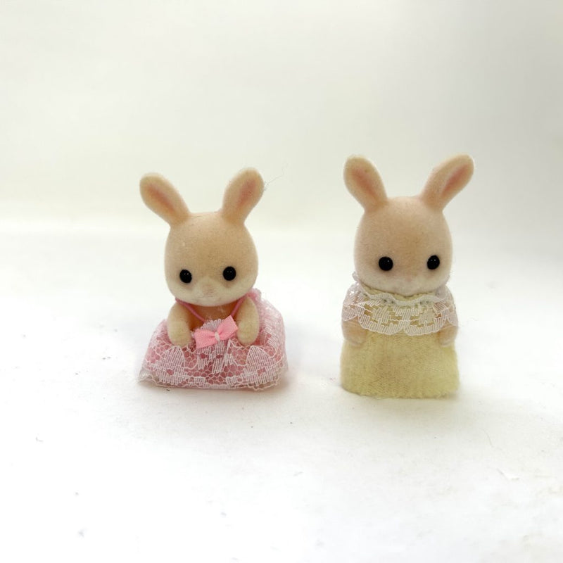 [Used] PINK COTTONTAIL RABBIT BABIES Japan Sylvanian Families