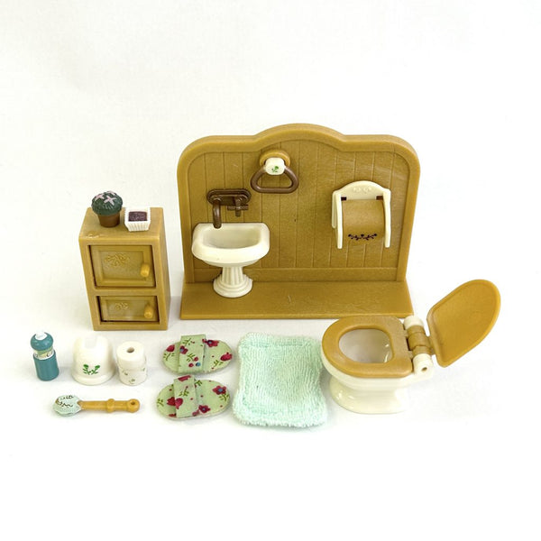 [Used] Sylvanian Families Toilet Set Calico Critters