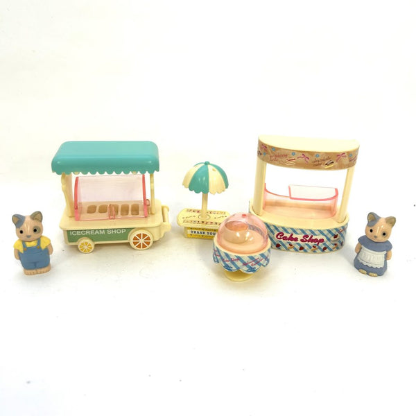 [Used] MINIATURE CAKE SHOP AND ICECREAM SHOP Japan Sylvanian Families