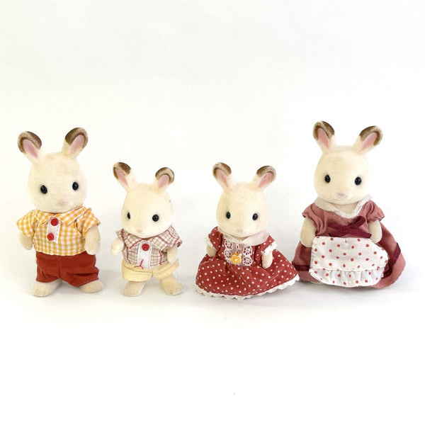 [Used] Sylvanian Families Chocolate Rabbit Family Calico Critters