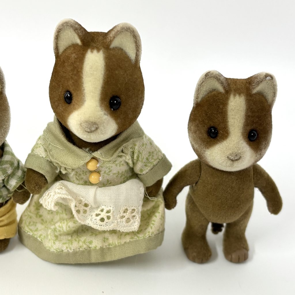 [used] Marron Dog Family Sylvanian Families Calico Critters