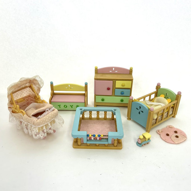 [Used] BABY BEDROOM SET SE-130 Epoch Sylvanian Families