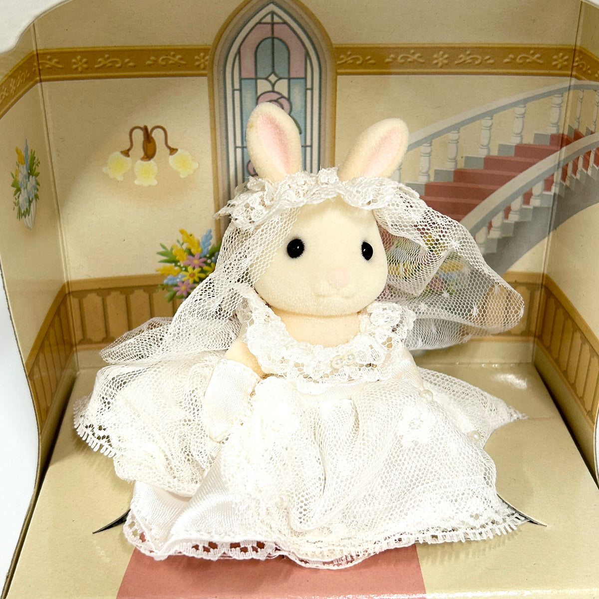 [used] White Rabbit Bride White Dress Wedding C-40 Sylvanian Families Calico Critters