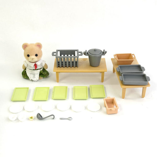 [Used] Sylvanian Families Kindergarten Delicious Lunch Set S-57 Calico Critters