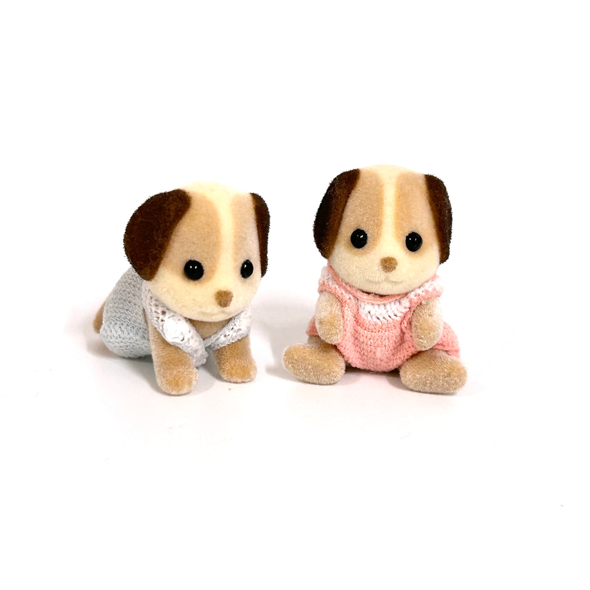 [used] Beagle Dog Twins Sylvanian Families Calico Critters