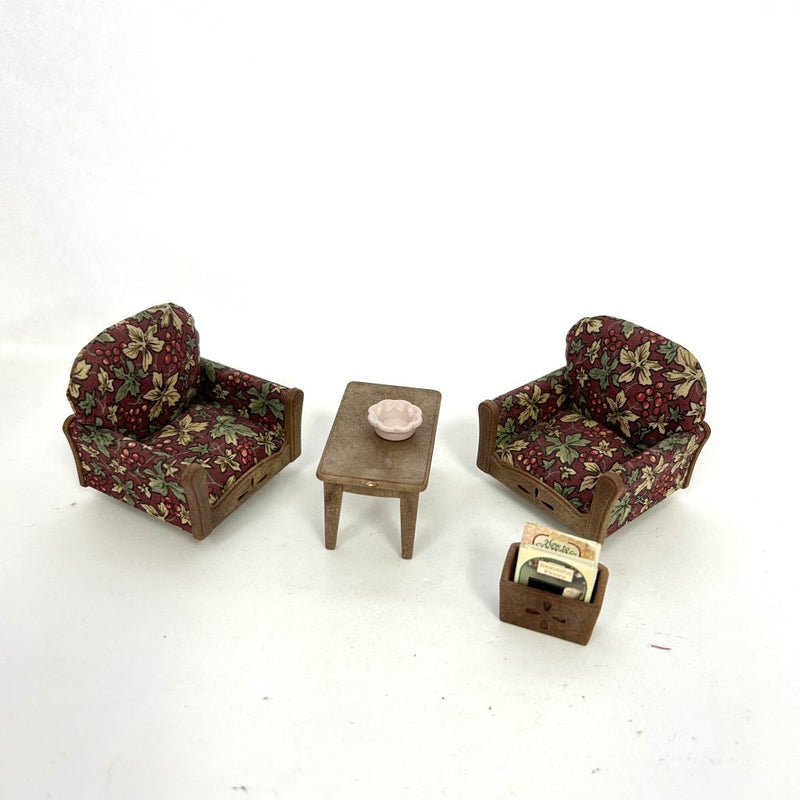 [Used] ARM CHAIR SET KA-509 Epoch Japan Sylvanian Families