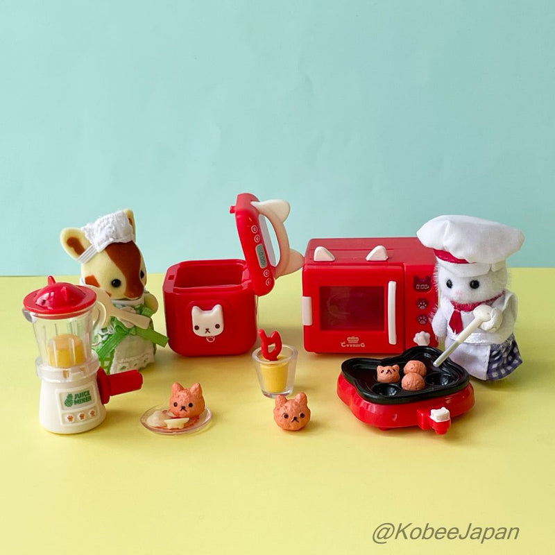 tarlin Capsule Toy Cat Nyanko Appliances 3 Nyanko Microwave Oven Set 2025