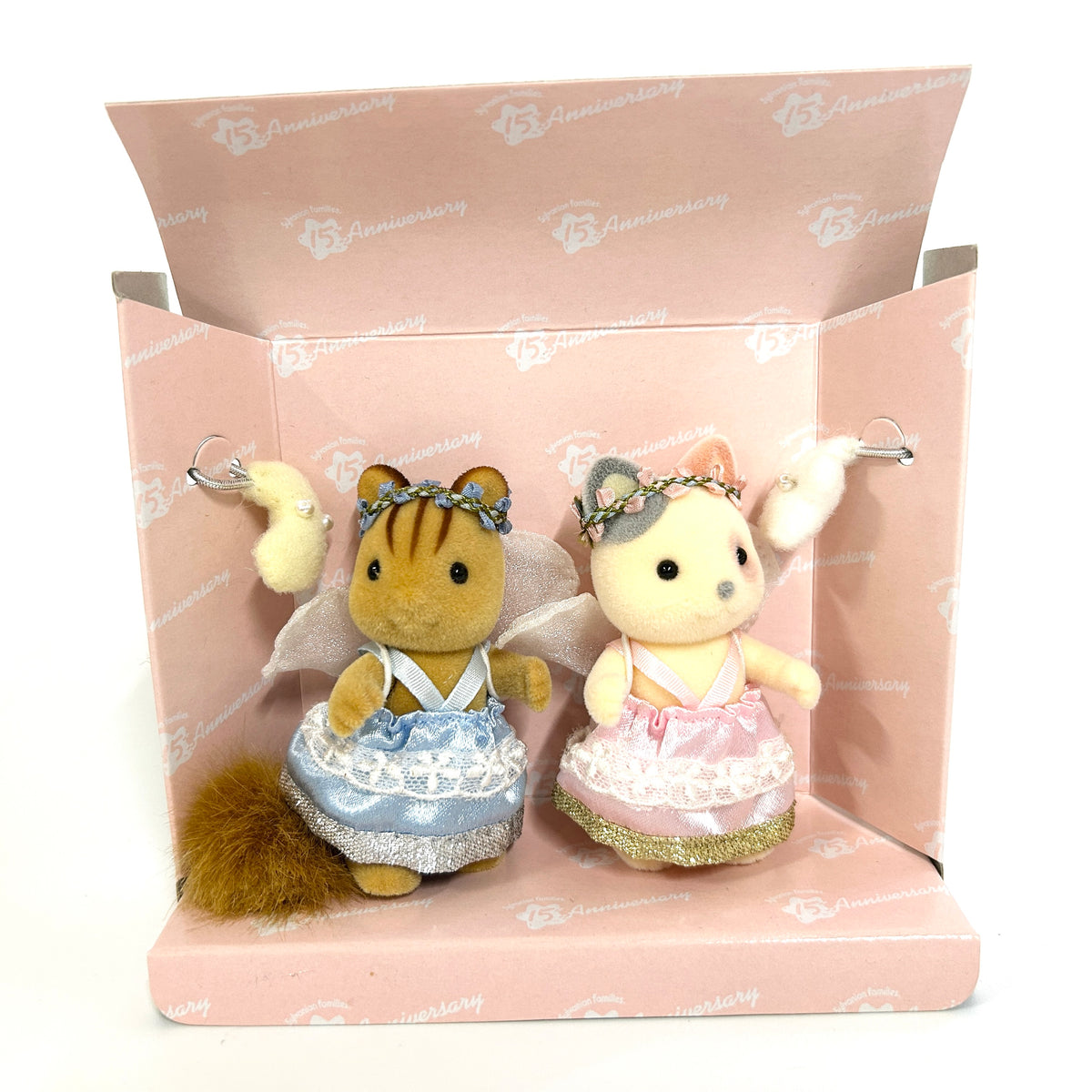 [used] Vintage 15th Anniversary Party Angel Type 1999 C-16 Sylvanian Families Calico Critters