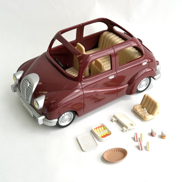 [Used] Sylvanian Families Red Family Car V-01 Calico Critters