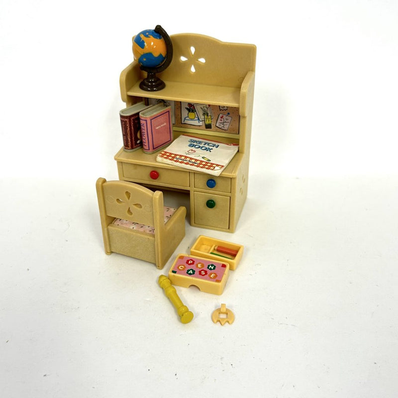 [Used] STUDY DESK SET Epoch Japan Sylvanian Families