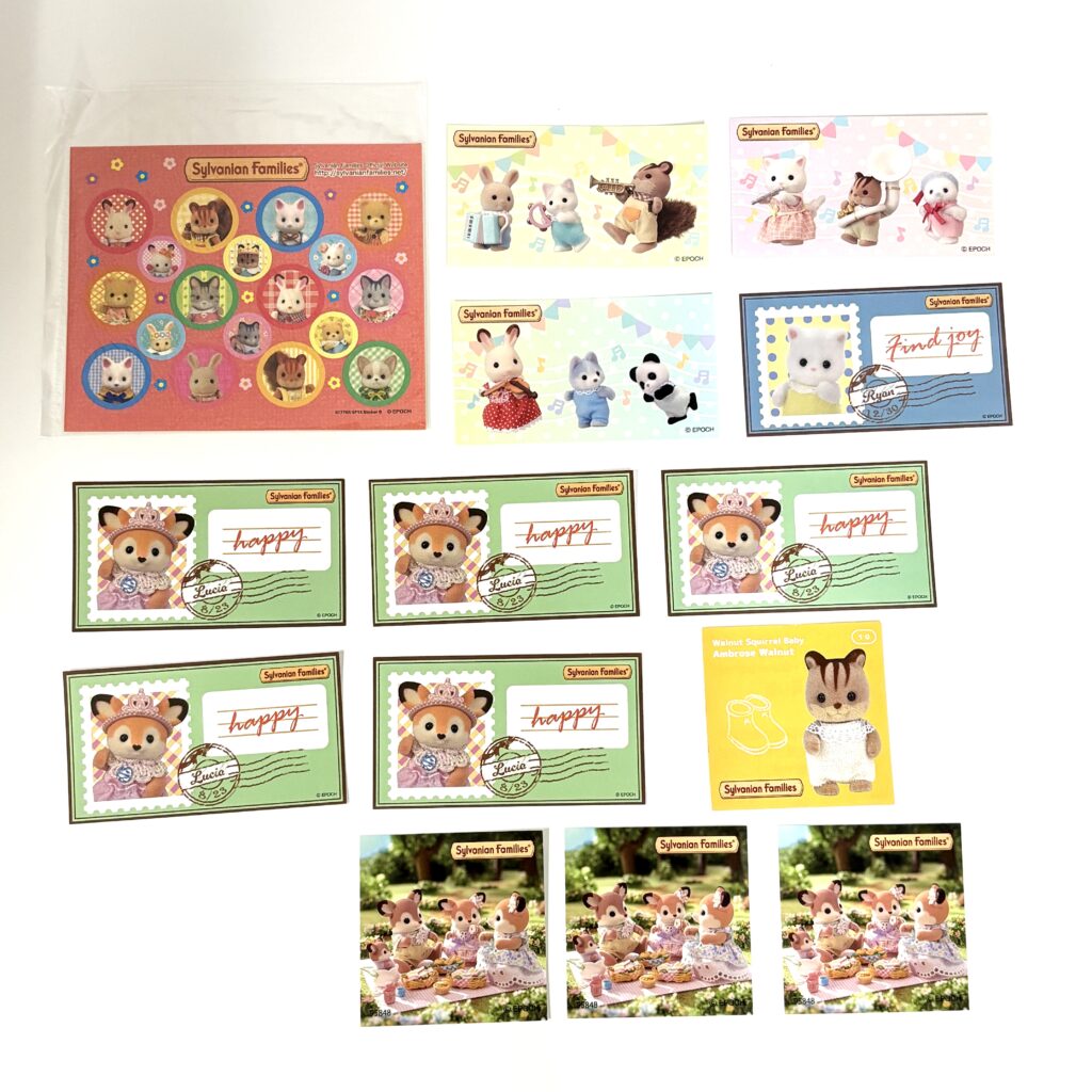 Set d'autocollants Sylvanian Families Calico Critters