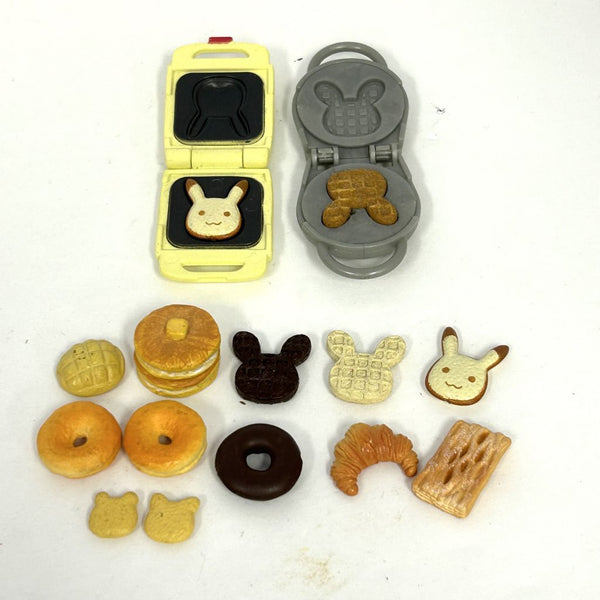 [Used] HOT SANDWICH AND WAFFLE SET Epoch Japan Sylvanian Families